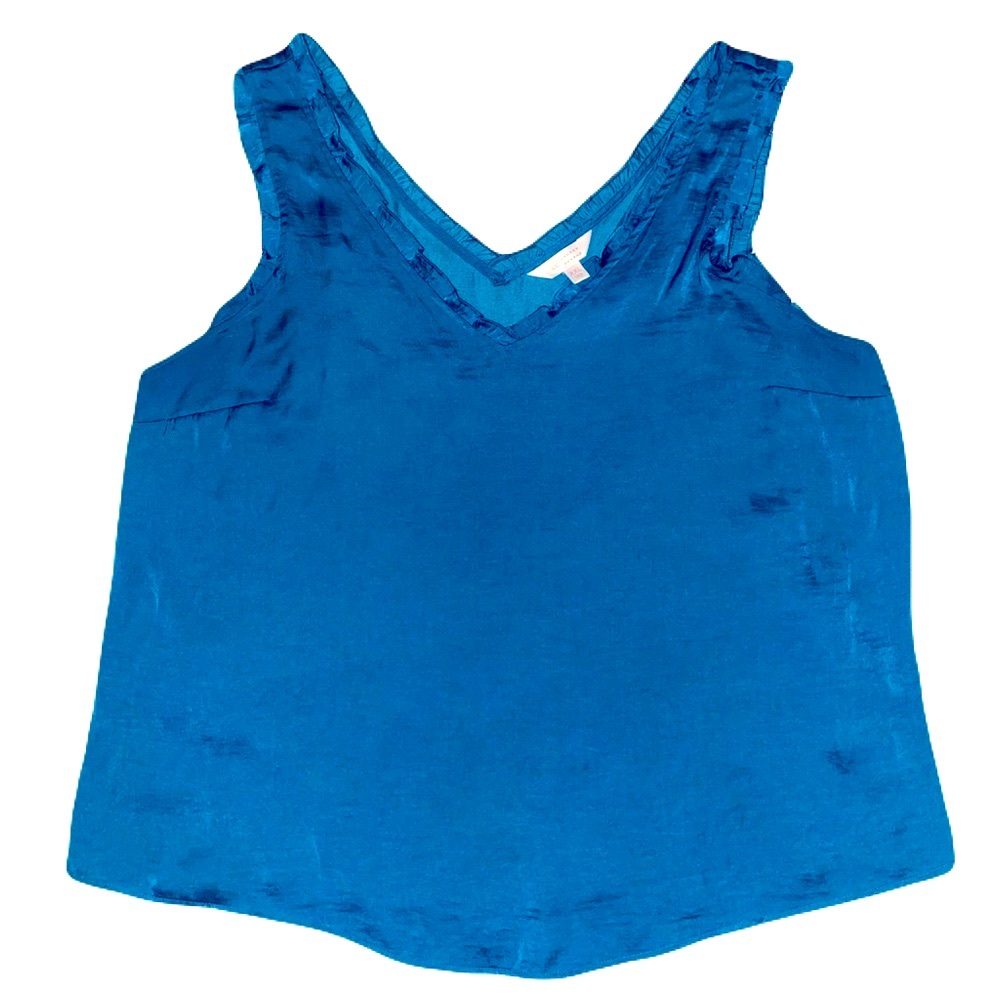 V-Neck Ruffle Tank